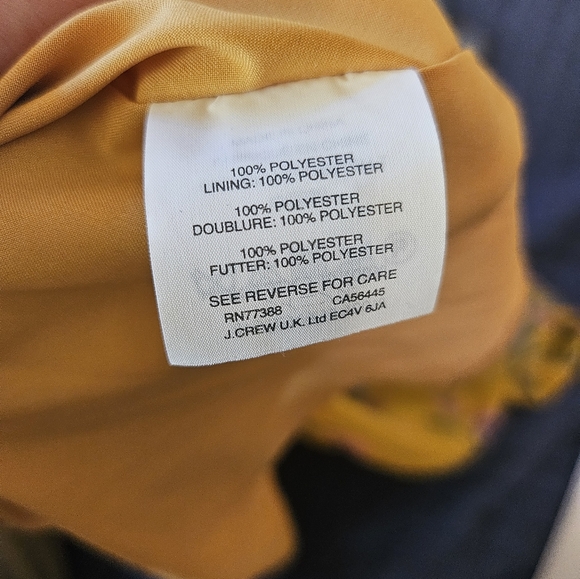 Madewell V-Neck Ruffle Flutter Sleeve Floral Boho Mini Dress Yellow Blue Size 6 - Picture 8 of 8